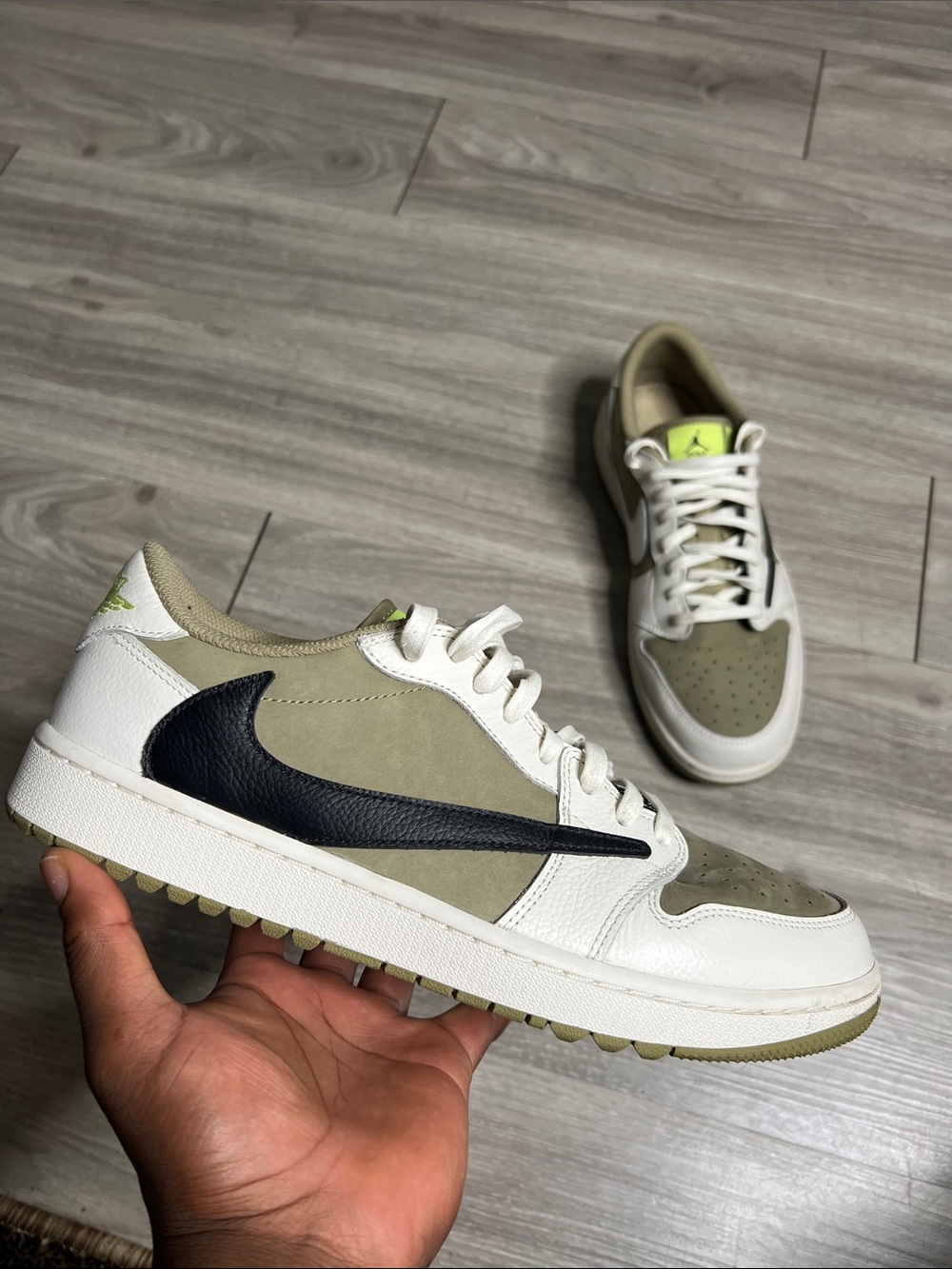 Air Jordan 1 Retro Low Golf Travis Neutral Olive (12)